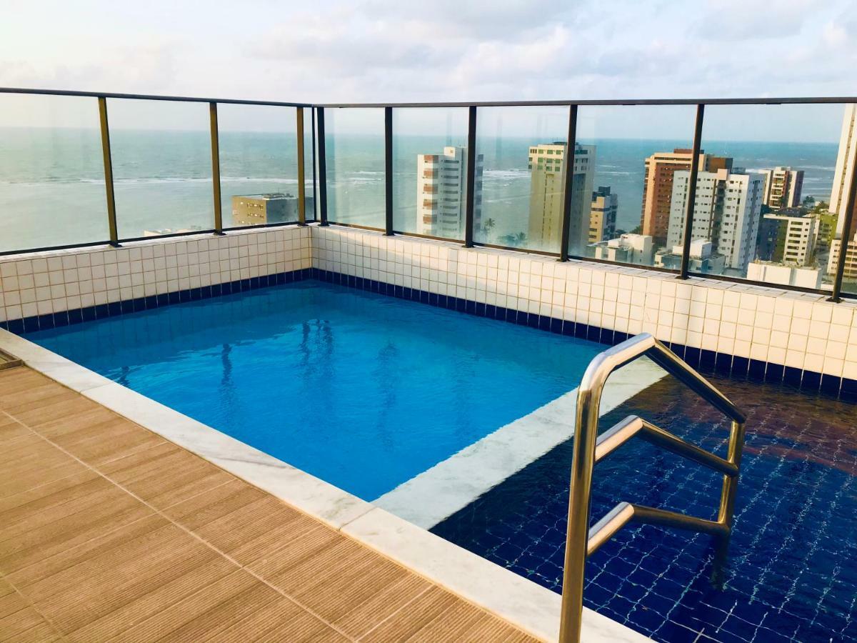 Apartamento com vista para o Mar Recife Bagian luar foto